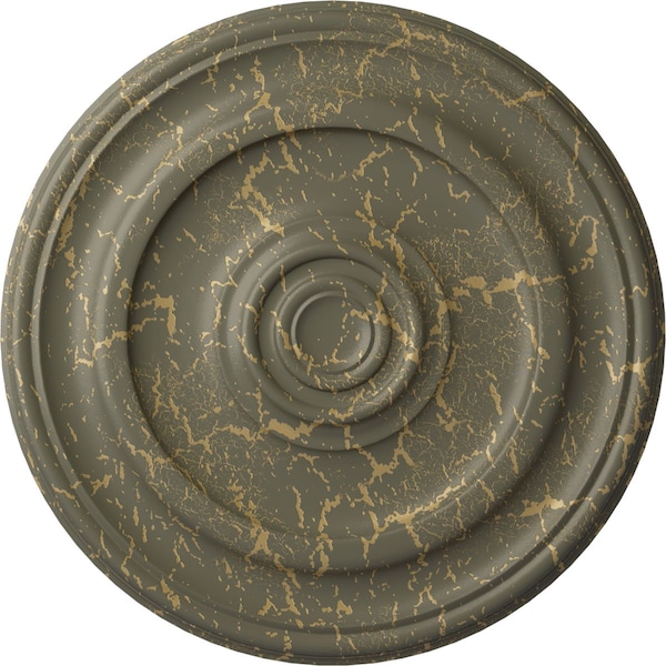 Ekena Millwork Kepler Traditional Medallion (For Canopies up to 5 1/4"), 23 5/8"OD x 1 3/4"P, Witch Hazel Crackle CM24KPWHC - main